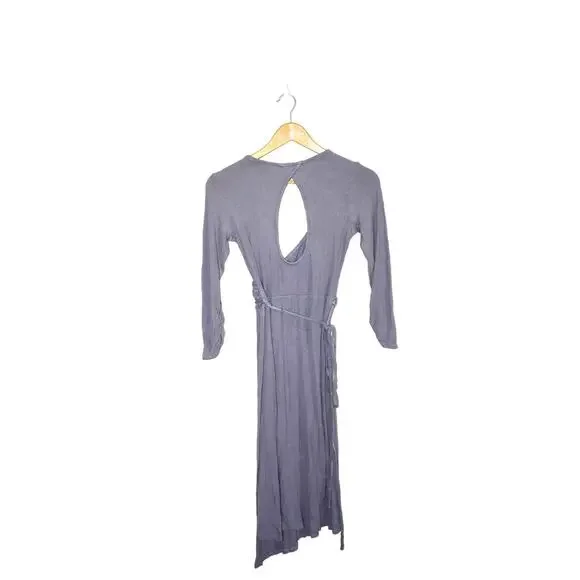 Topshop Ribbed Purple Dress Size 6 - Picture 2 of 3